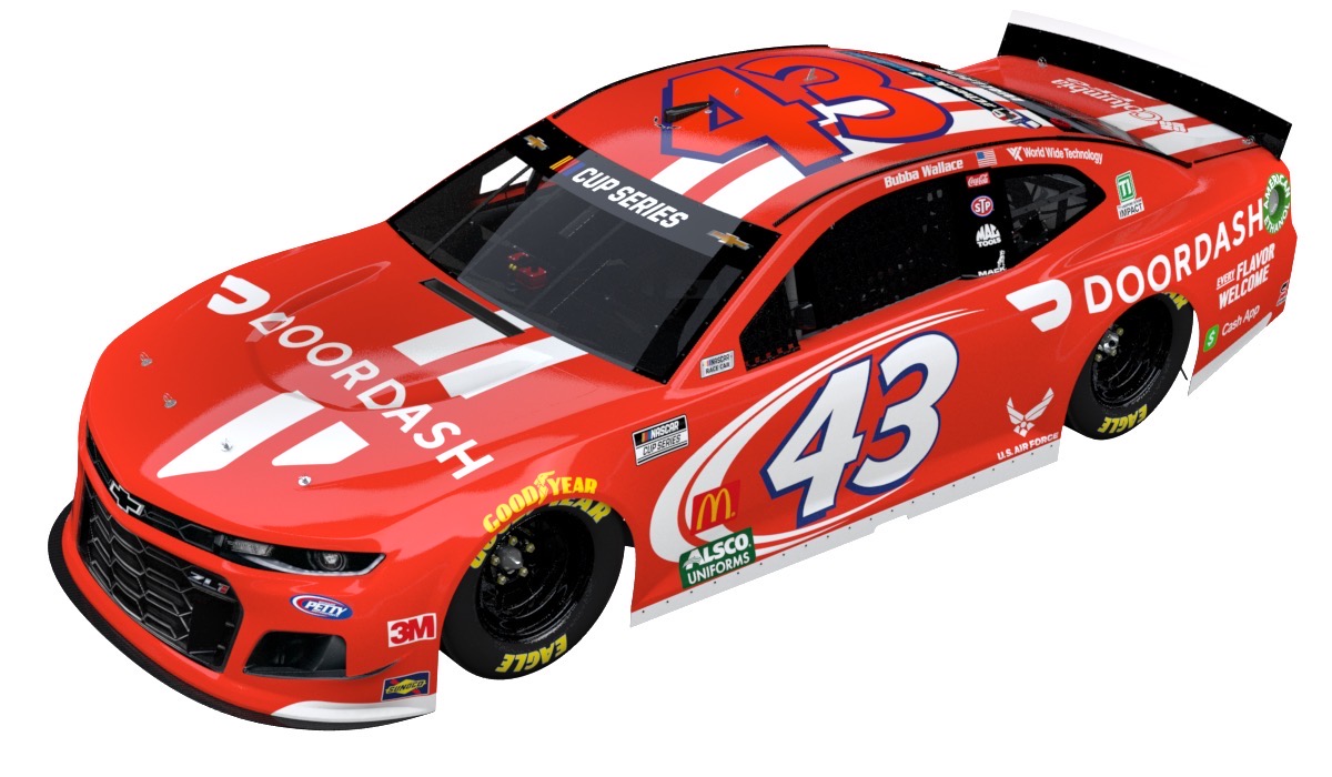 DoorDash's tweet image. Excited to join @bubbawallace in the pit lane @DISupdates! 🏎 #OpenForDelivery