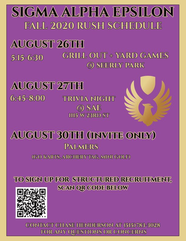 Northern Iowa ΣAE tweet media