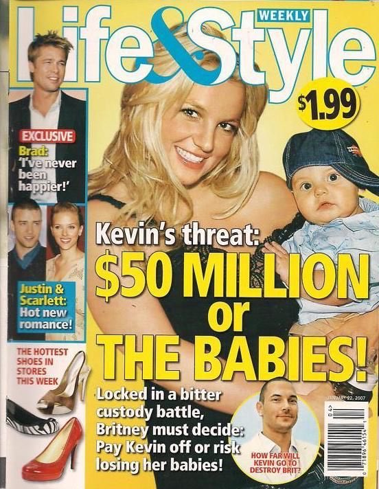 Britney and her husband, Kfed, go through a very public divorce and custody battle