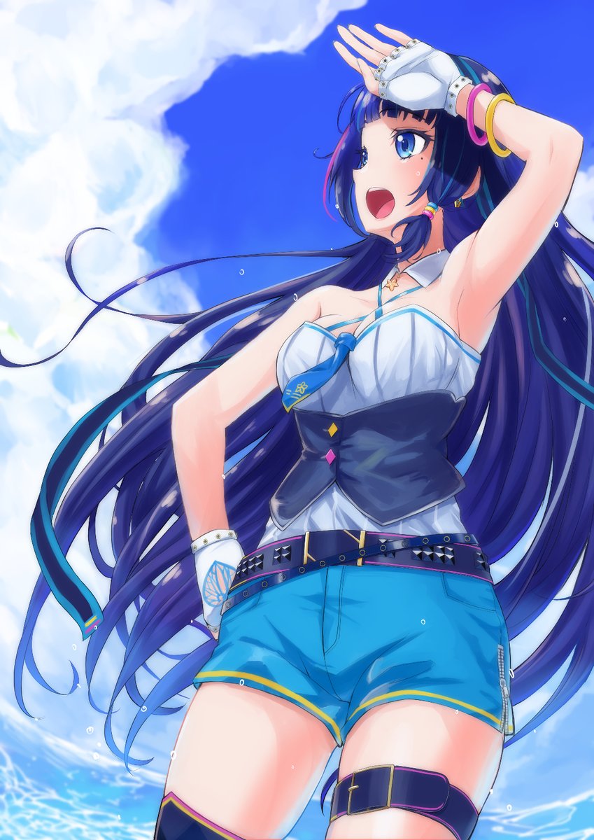 「毎日あついやで。 
#葵の絵 」|muchaのイラスト