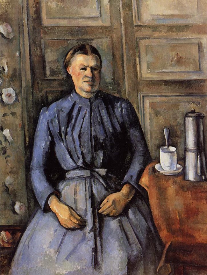 Cézanne, "Woman with Coffee Pot", 1895, Oil on canvas, 51" x 38"