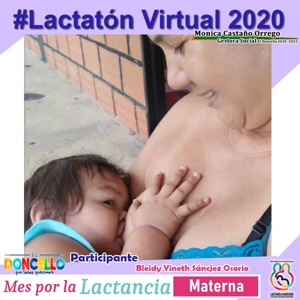 AlcalDoncello's tweet photo. Bleidy Yineth Sánchez  participante del Concurso #Lactatón Virtual 2020. https://t.co/SoWPMqGYcs