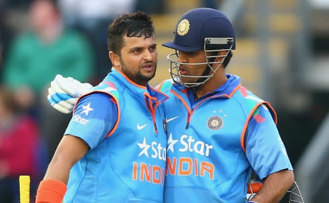 Suresh Raina and MS Dhoni