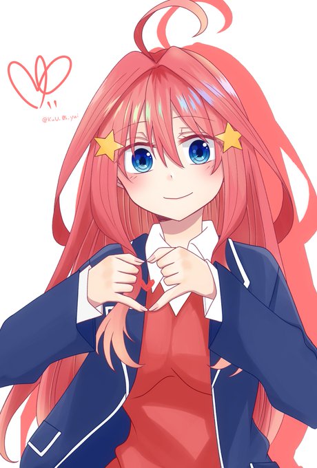 ゆいさんがTwitterに投稿した中野五月(五等分の花嫁)のイラスト。