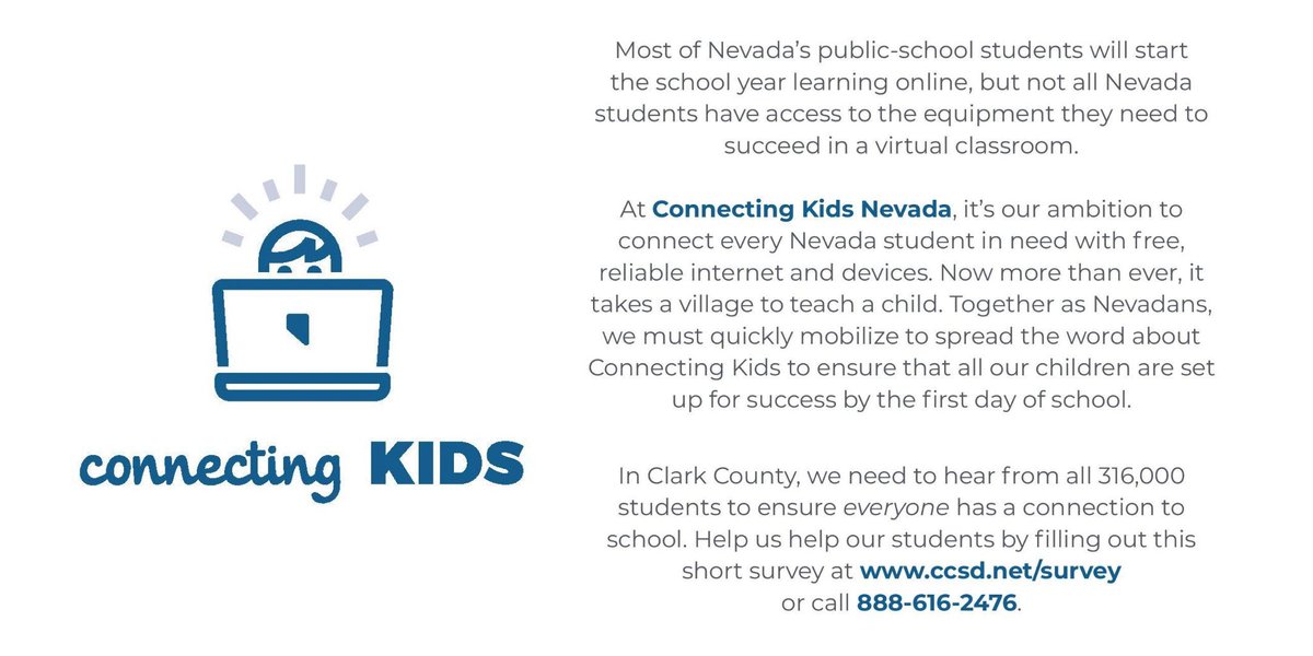 AlexBybeeNV's tweet photo. Up bright and early on a Saturday with 100+ @ClarkCountySch and various nonprofit partners to staff the Family Support Center so we can get kids connected to the internet and a device for school this fall. Inspired to see the community come together in this way for our families. https://t.co/phquNbbHFN