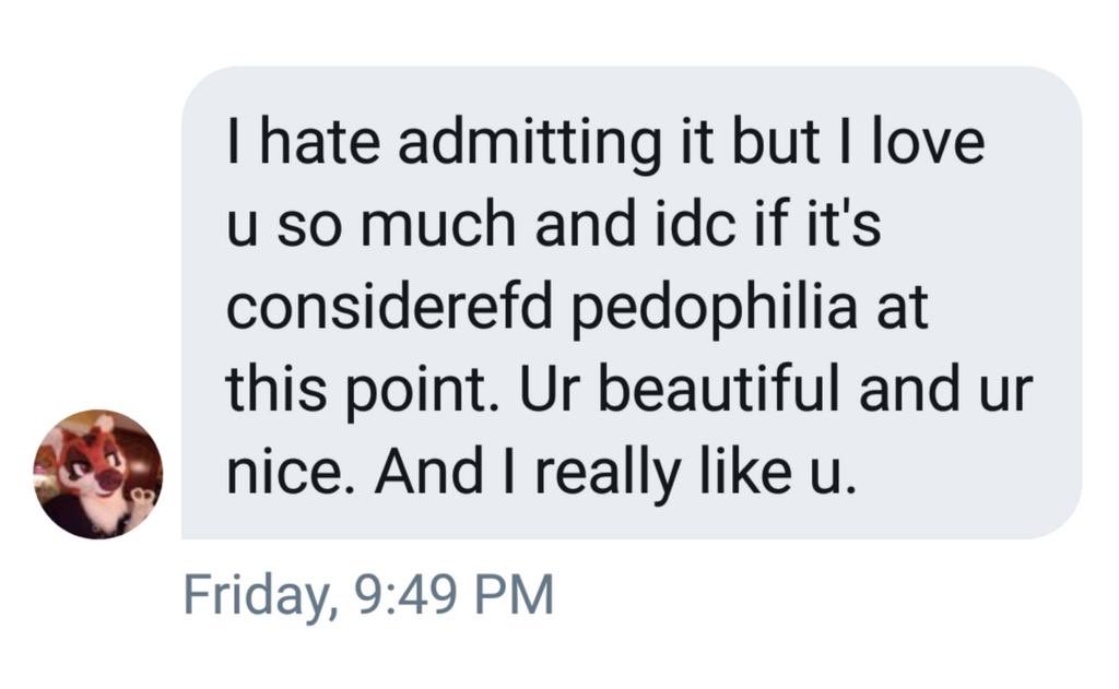 attention pt.2im sorry i keep making posts about this, and it'll honestly be my last one unless something super dramatic happens but;@/cythefox is a fucking PEDOPHILE and i have proof-a thread-