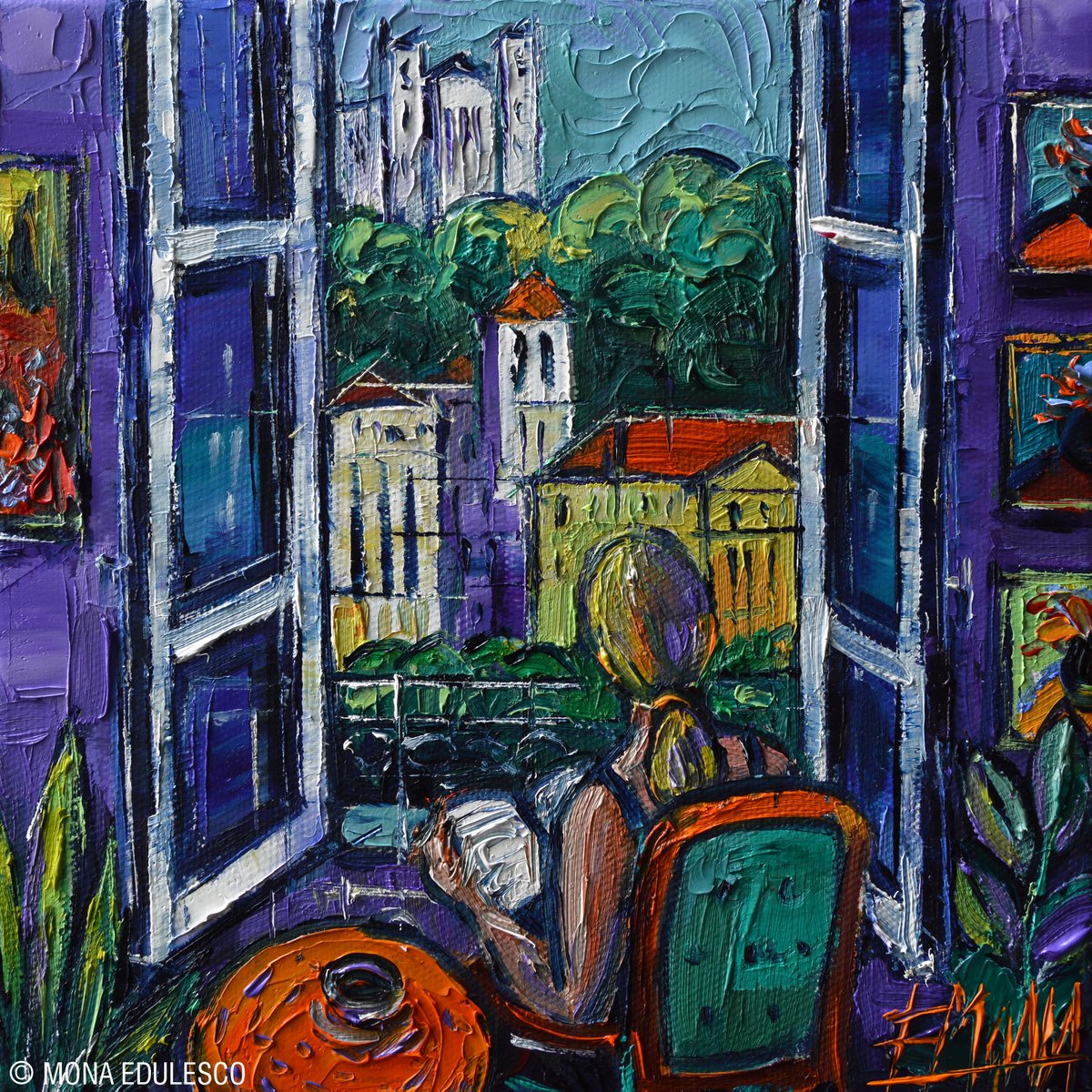 monaedulesco's tweet photo. Woman reading at the window by Mona Edulesco.
Original Textured oil painting on gallery wrapped canvas 20x20x4cm (8x8x1.6 in). Original available. #oilpainting #monaedulesco #windowview #womanatthewindow
https://t.co/isq8pIzuBT https://t.co/toGipJL1Ei