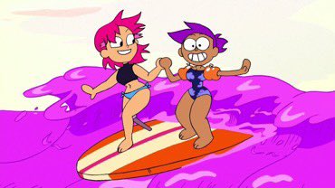 enid, ok ko lets be heroes, confirmed to be bisexual by the series' creator and dating a woman