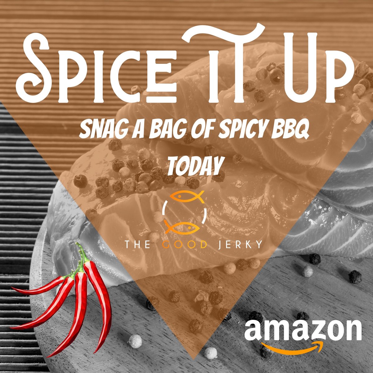 thegoodjerky's tweet photo. Spicy 🌶 BBQ is flying off the shelves! Each bag of jerky is packed full of spice and flavor to ensure you taste every last bite.
#thegoodjerky #salmon #salmonjerky #salmonjerkytreats #fishjerky #fish #omega3 #protein #salmon #healthylifestyle #healthyliving #healthyeating https://t.co/6WLN0mswjF