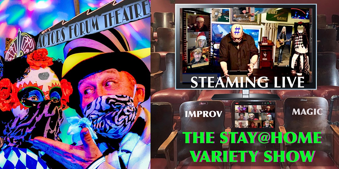 officialnoho's tweet photo. Saturday, August 15 | 7pm 
“The Stay-At-Home Variety Show #Lockdown Day 157" - a FREE, interactive virtual show that interweaves improv, comedy magic, music, black-light illusions and virtual sketch guest artists. Thanks,  @Culture_LA + @PaulKrekorian 
https://t.co/1FIQPxAjDE https://t.co/1guQUh2HHp