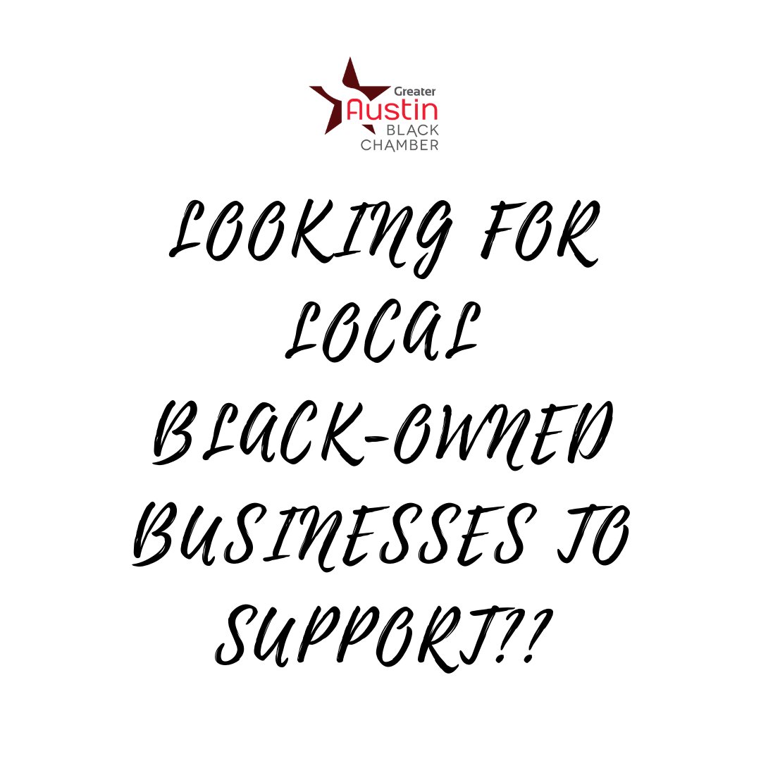 ATXBlackChamber's tweet photo. Check out our website to support your fellow Austinite right now! https://t.co/3N3FH2ThDc
#EndRacismTogether #AustinTexas #LetsDoBusiness #BlackAustin #AtxInColor https://t.co/8e24sLfNgB