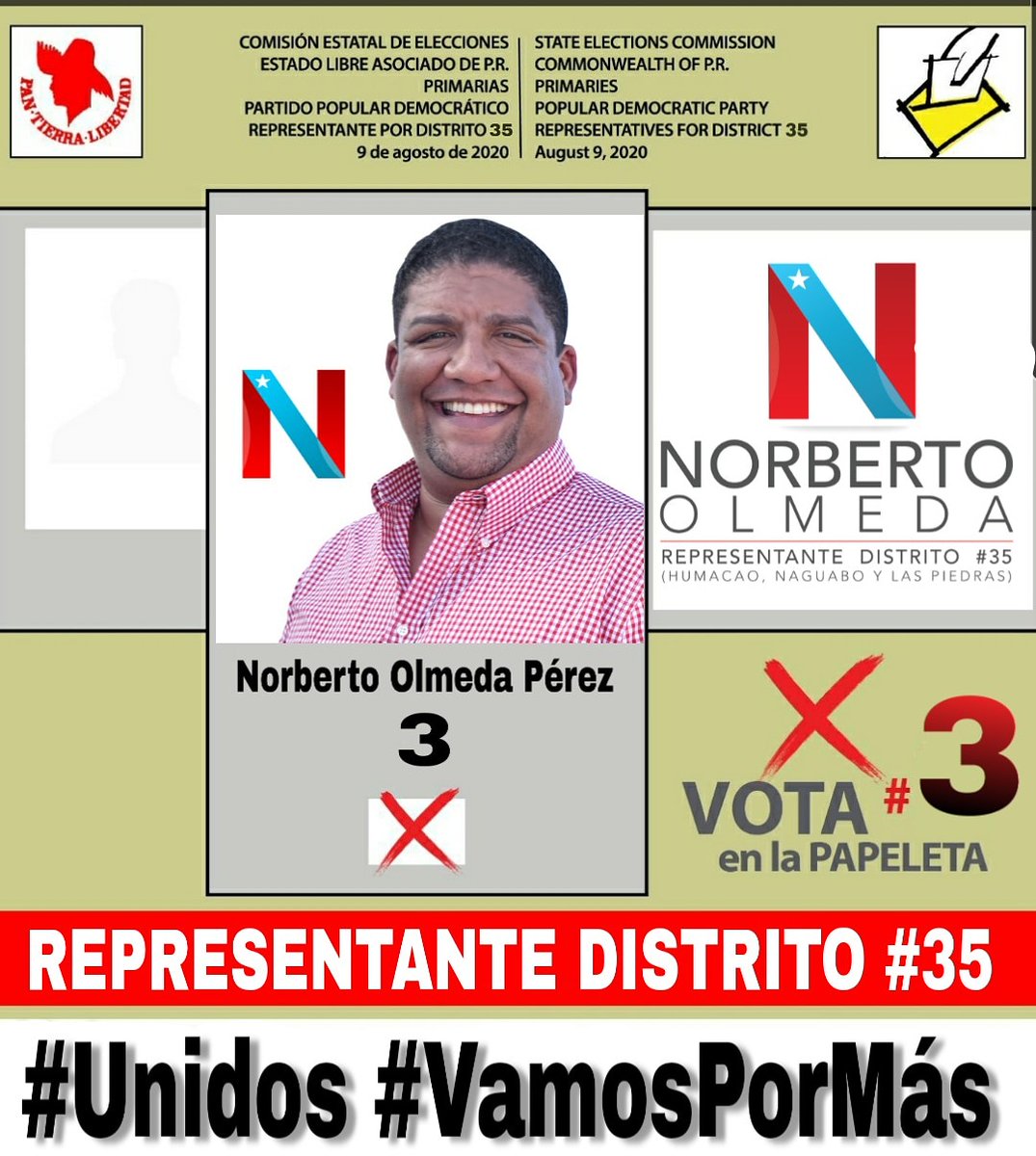 nolmeda's tweet photo. Sal a Votar cuento contigo y tu cuentas conmigo #Seguímos #VamosPorMás #Humacao #Naguabo #LasPiedras https://t.co/owW5XILsbM