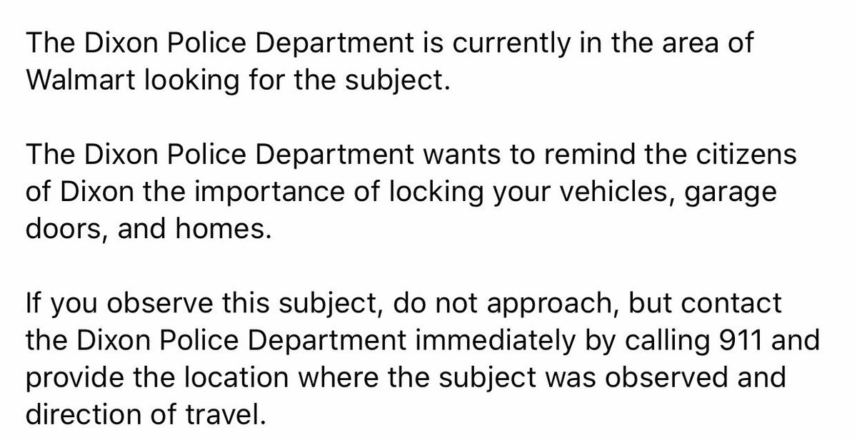 DixonPolice's tweet photo. PLEASE RETWEET: Attempt to locate. https://t.co/FOzRfjqYTJ