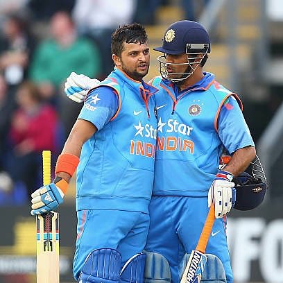 FlirtyOP's tweet photo. @msdhoni Sir and @ImRaina Sir announced retirement from international cricket ❤️😭 https://t.co/kBNrr0vrVn