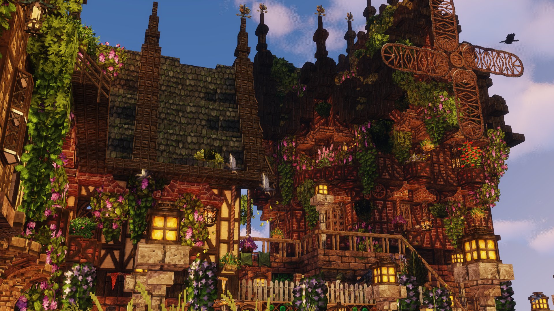 べりりん Beryllin コンクmodでファンタジーお民家建築したーーー 3dテクスチャ建築は慣れないなぁ Minecraft Minecraft建築コミュ Weareconquest T Co Mgjypqenio Twitter