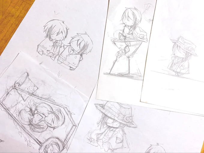 描こうという気持ちはあったのです、、完成まで、、辿り着けず、、 
