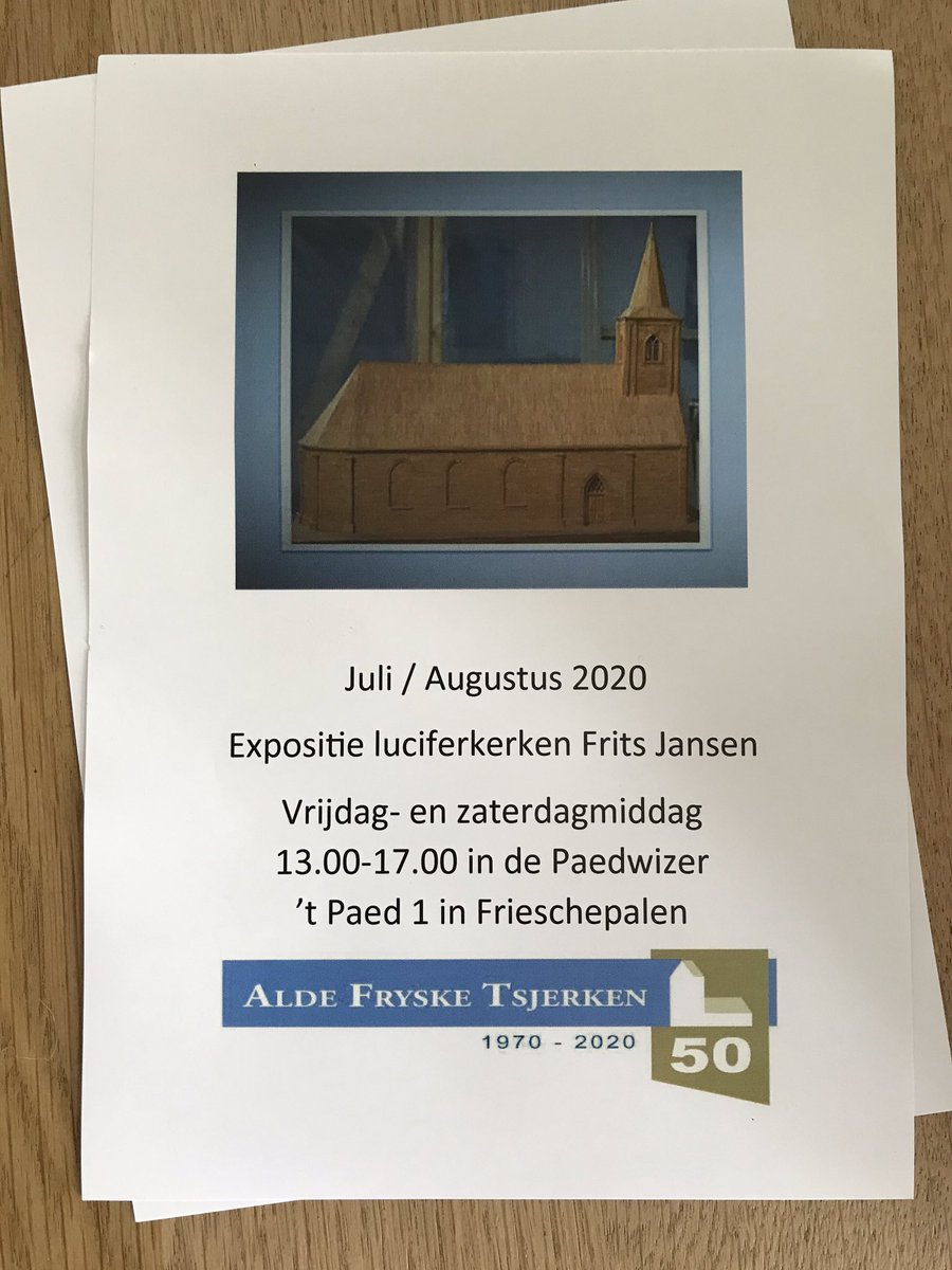 Expositie luciferstsjerkjes @AldeFryskeTsjer yn #Frieschepalen