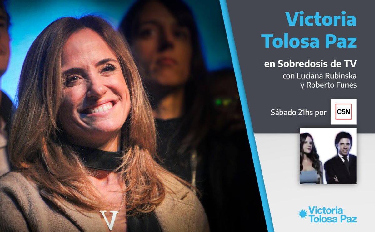 Esta noche a las 21hs tendré el placer de estar junto a <a href="/LRubinska/">Luciana Rubinska</a> y @robertofunesu en "Sobredosis de TV" por <a href="/C5N/">C5N</a>.
#EnCasaConSDTV