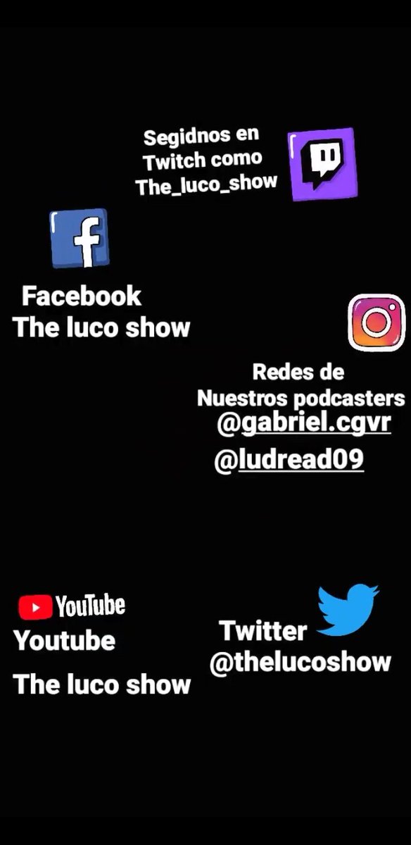 Thelucoshow's tweet photo. Segidnos en nuestras redes asi apoyas este gran proyecto😎😎 https://t.co/bWkjc2e3JI