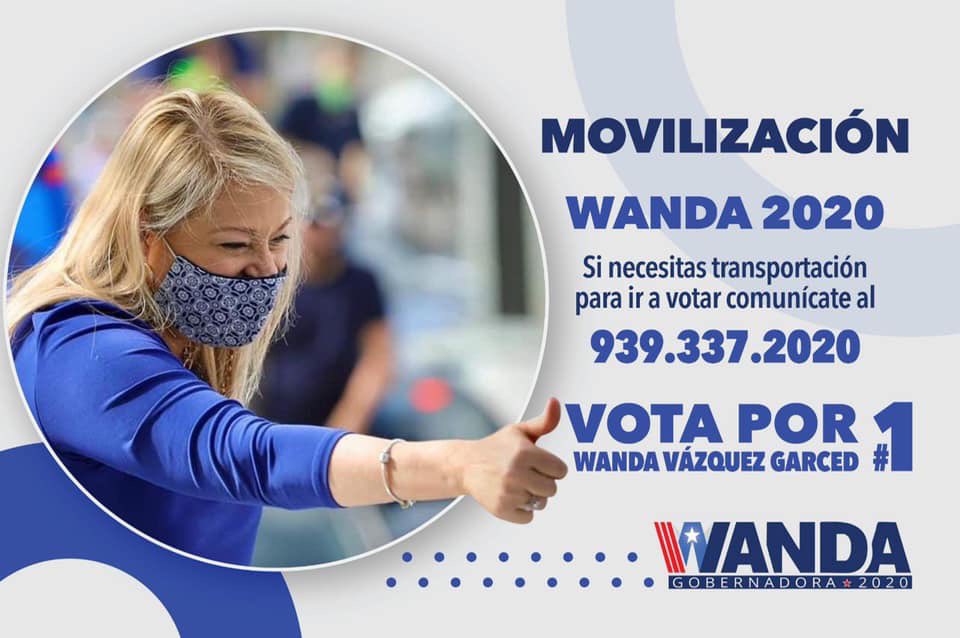 WandaGobPR's tweet photo. ¡IMPORTANTE! si necesitas transportación para ir a votar mañana, Comunícate.

#HagamosLaDiferencia🇵🇷🌴 https://t.co/JuWyFZVlAF
