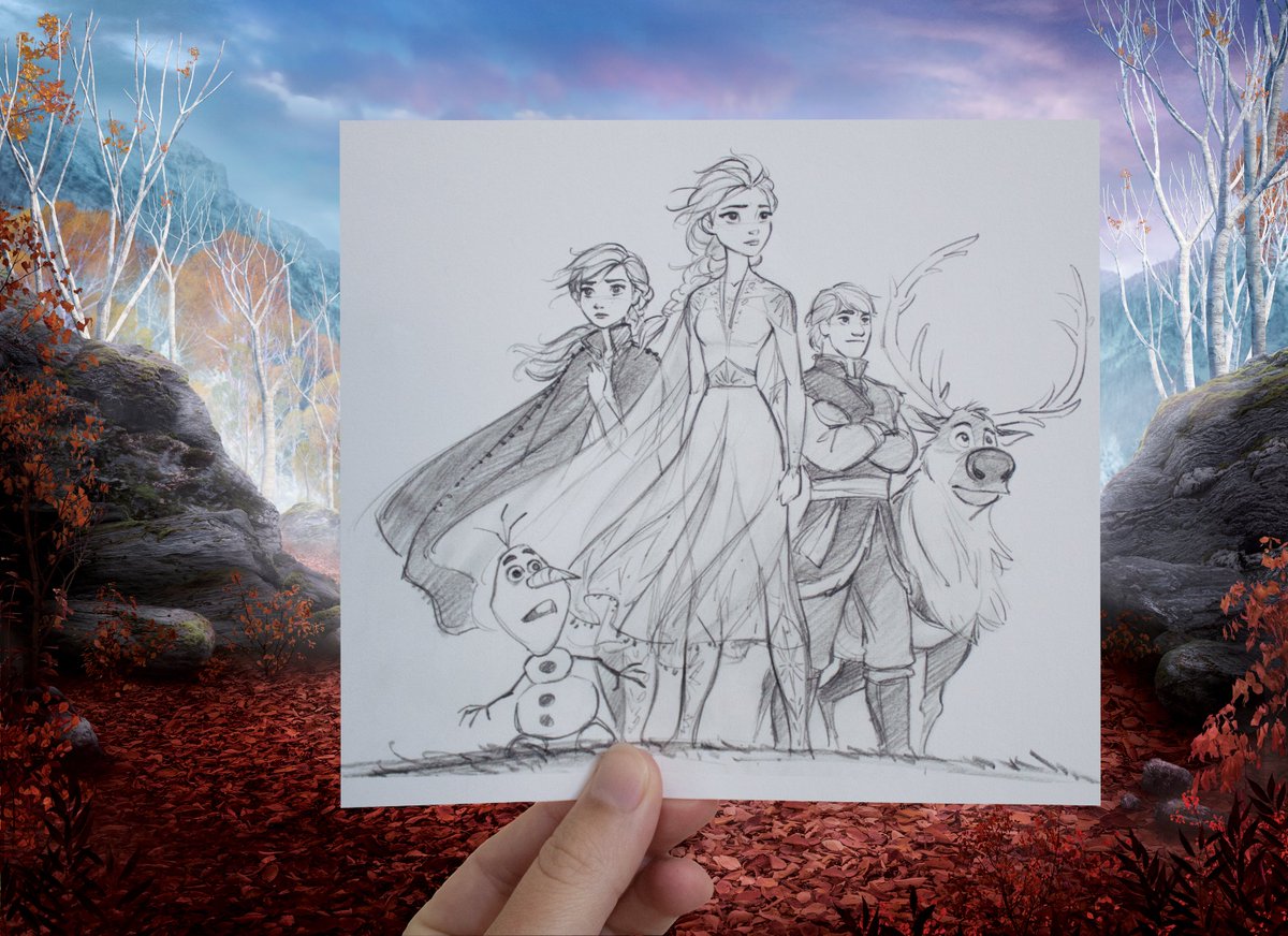From visual development to final frame, take an unprecedented journey behind the scenes with #IntoTheUnknown: Making #Frozen2. All episodes now streaming on #DisneyPlus. 🎨: Jin Kim, Visual Development Artist