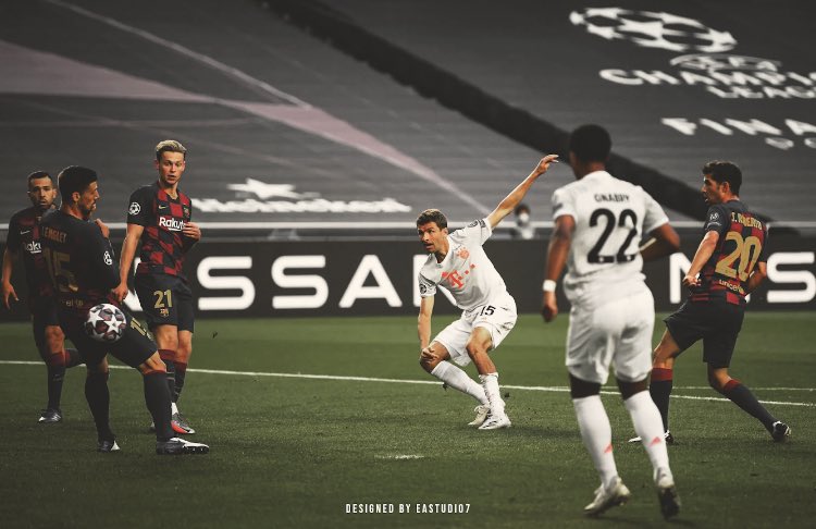 EaStudio7's tweet image. HISTORIQUE ! 

| A l’occasion de l’incroyable prestation du Bayern Munich face à Barcelone, j’ai retouché quelques images des héros de la soirée du 14 août. | #BarcaBayern 

#RT x #FAV pour le soutien ❤️
