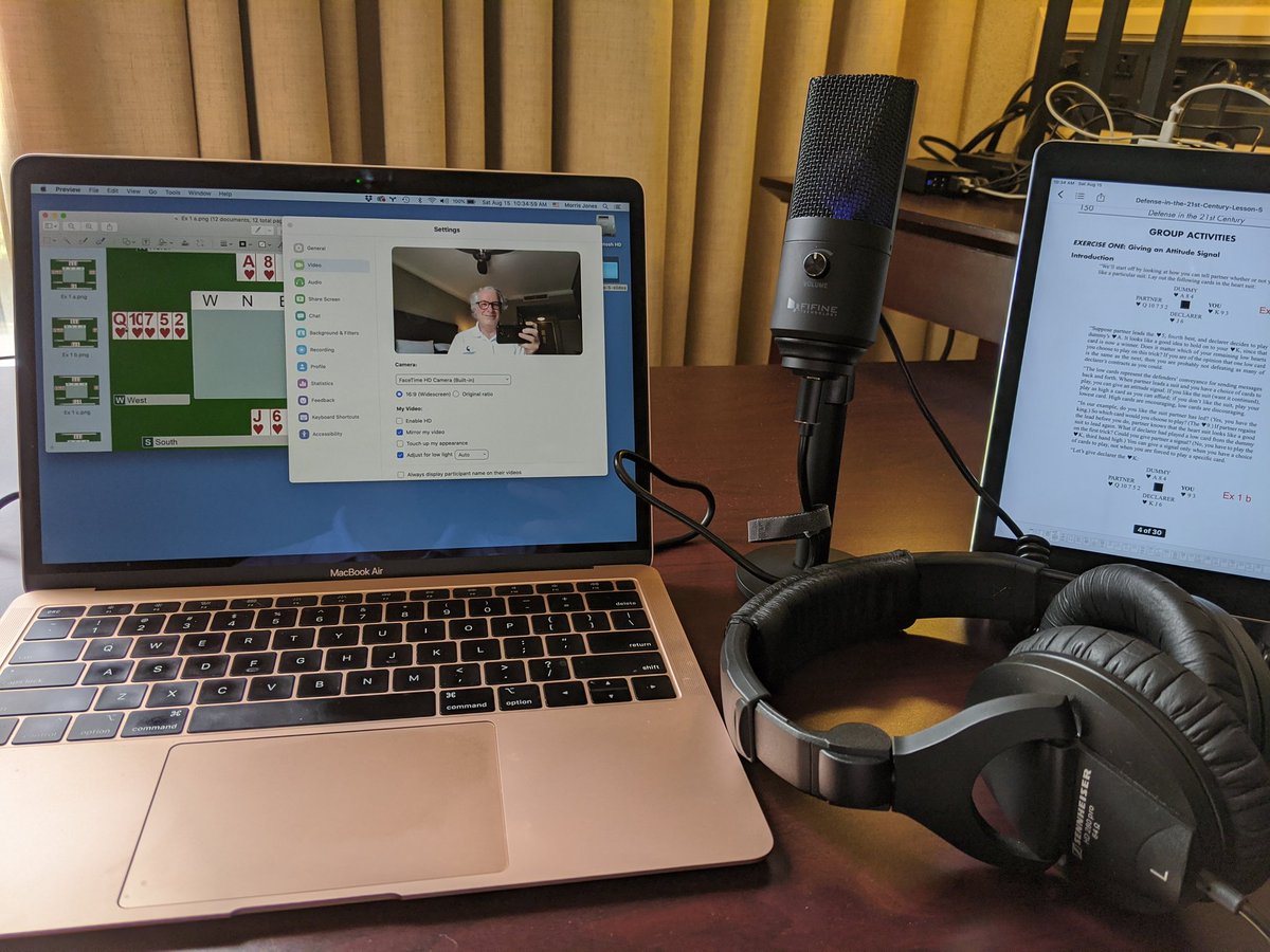 BridgeMojo's tweet image. Set up for this morning's mini bridge lesson from a Holiday Inn in Baton Rouge.