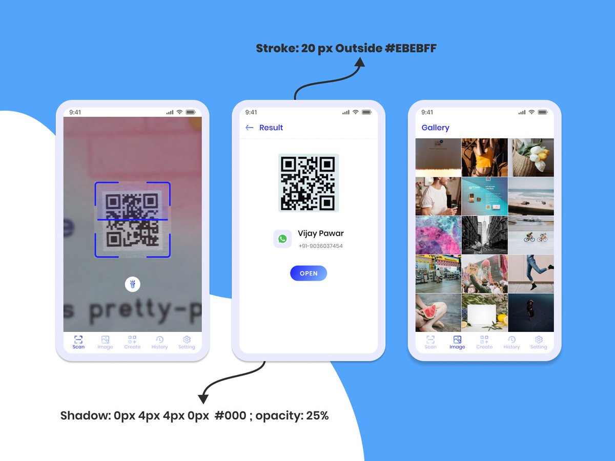 vijaypwr61's tweet image. Hello, everyone, this is conceptual app design. I hope you would love it.
#QRcode #QRscanner #app #ui #uiux #uidesign #uxdesign #iOS #android #prototype #Figma