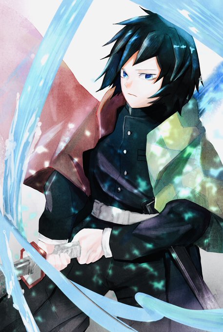 どら☀️イラストレーター！☀️☀️☀️絵でハッピーを届けます☀️ご依頼制作中☀️さんがTwitterに投稿した冨岡義勇(鬼滅の刃)のイラスト。