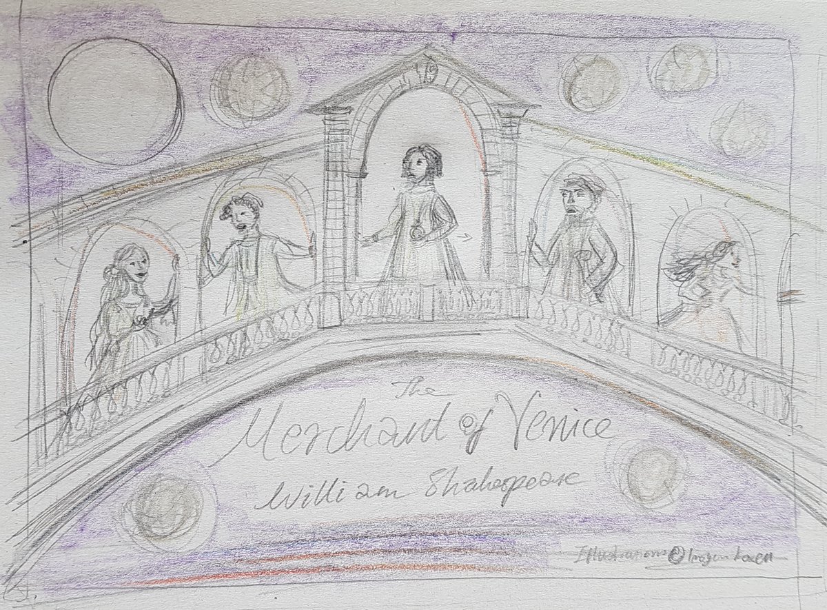 Finally, here are some process-pictures of the cover – from rough sketch to the last-minute addition of digital gold leaf!