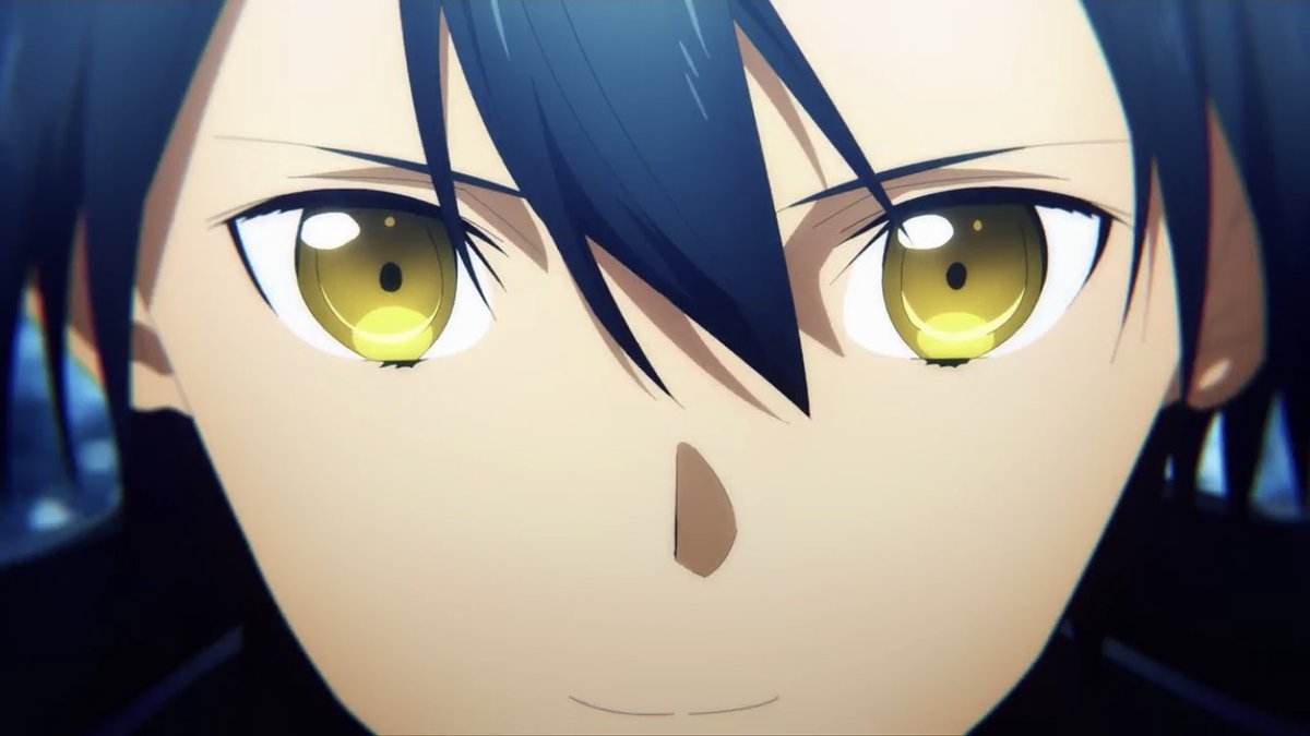 Twitter पर ネムっち Op映像が変わってキリトの瞳の色が金色になって最後アリスも登場してる Sao Anime