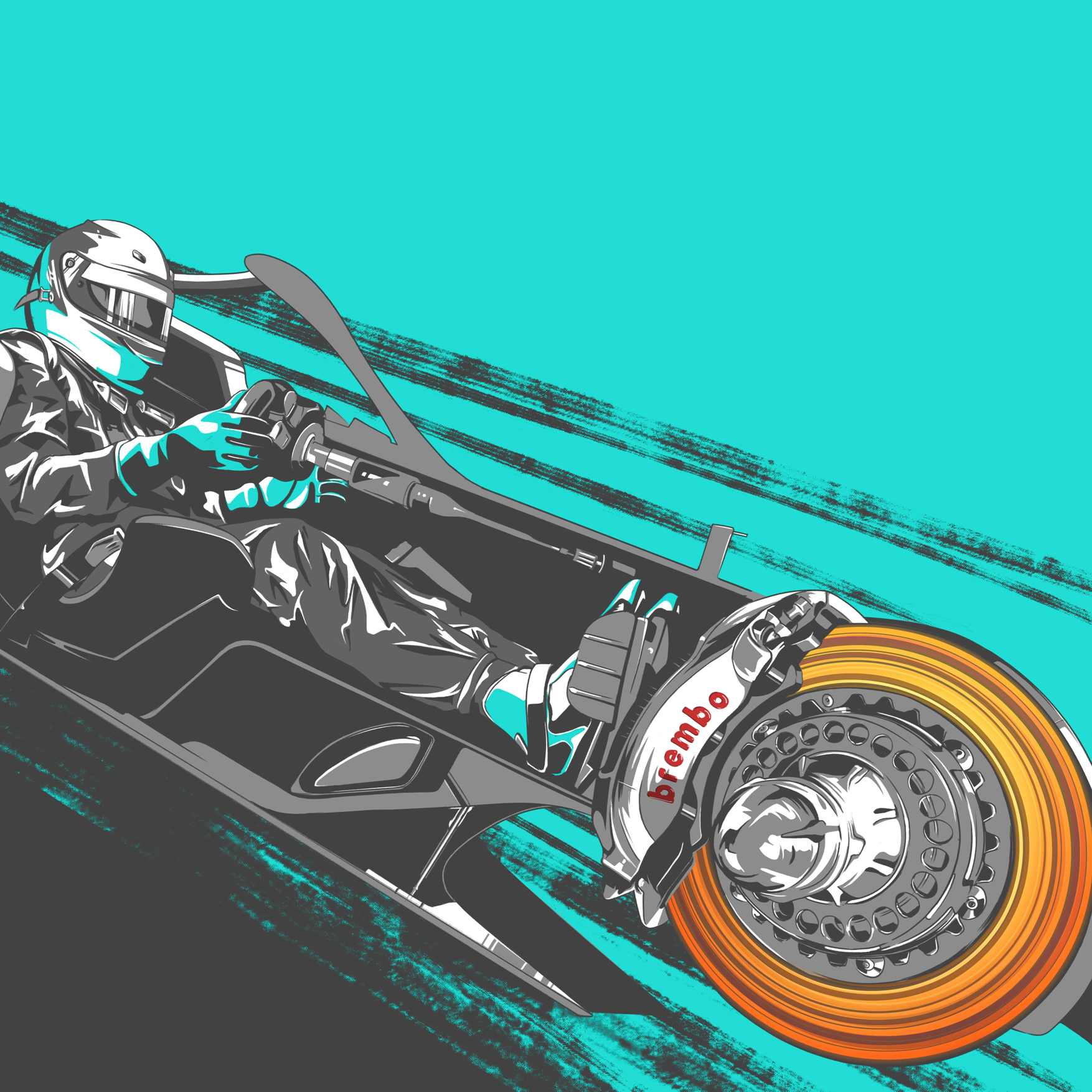 Brembo F1第6戦が スペインgp ブレーキ システムにとっての最難関は第10コーナーで 時速328キロのアプローチスピードから 3 04秒間で時速79キロまで大幅に減速します このとき ブレーキペダルを踏む力は1kg F1jp スペインgp Spanishgp F1