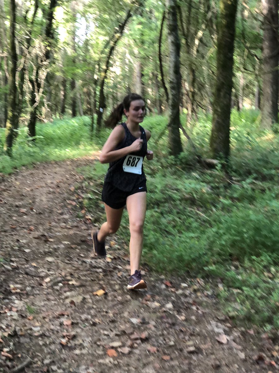 Today they got to run through the woods!