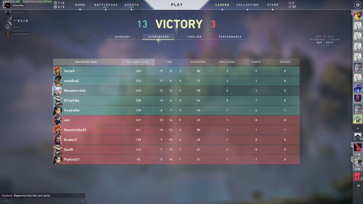GWGPlay's tweet photo. Match 6 - Team Bhardunga5 wins against Team The God Squad with 13-3 Congratulations to Team Bhardunga5 #Valorant #Weekends #Scrims #3
Join our #Discord Server to know more: https://t.co/sC2ahnUalw
#gwgplay #gamingwithghosts #Tournament https://t.co/bBEM4KrADL