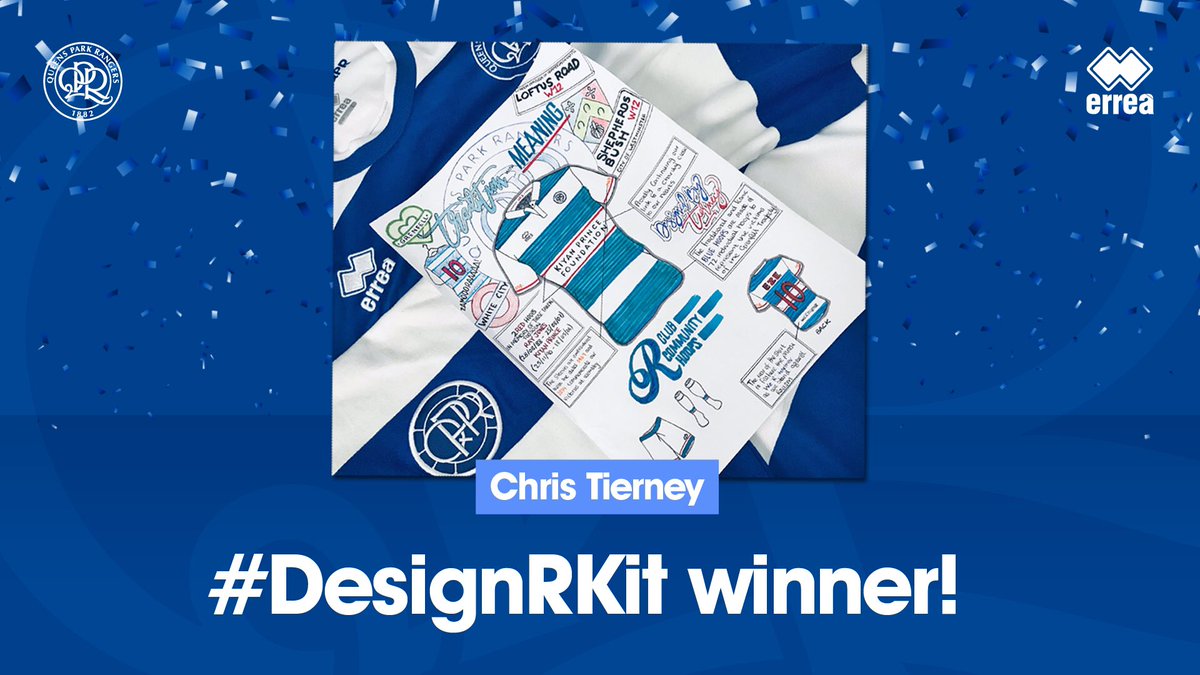 QPR's tweet photo. 🙌 We have our #DesignRKit winner.

Congratulations, @christierney1! 👏 https://t.co/SMu8Y77Zk9