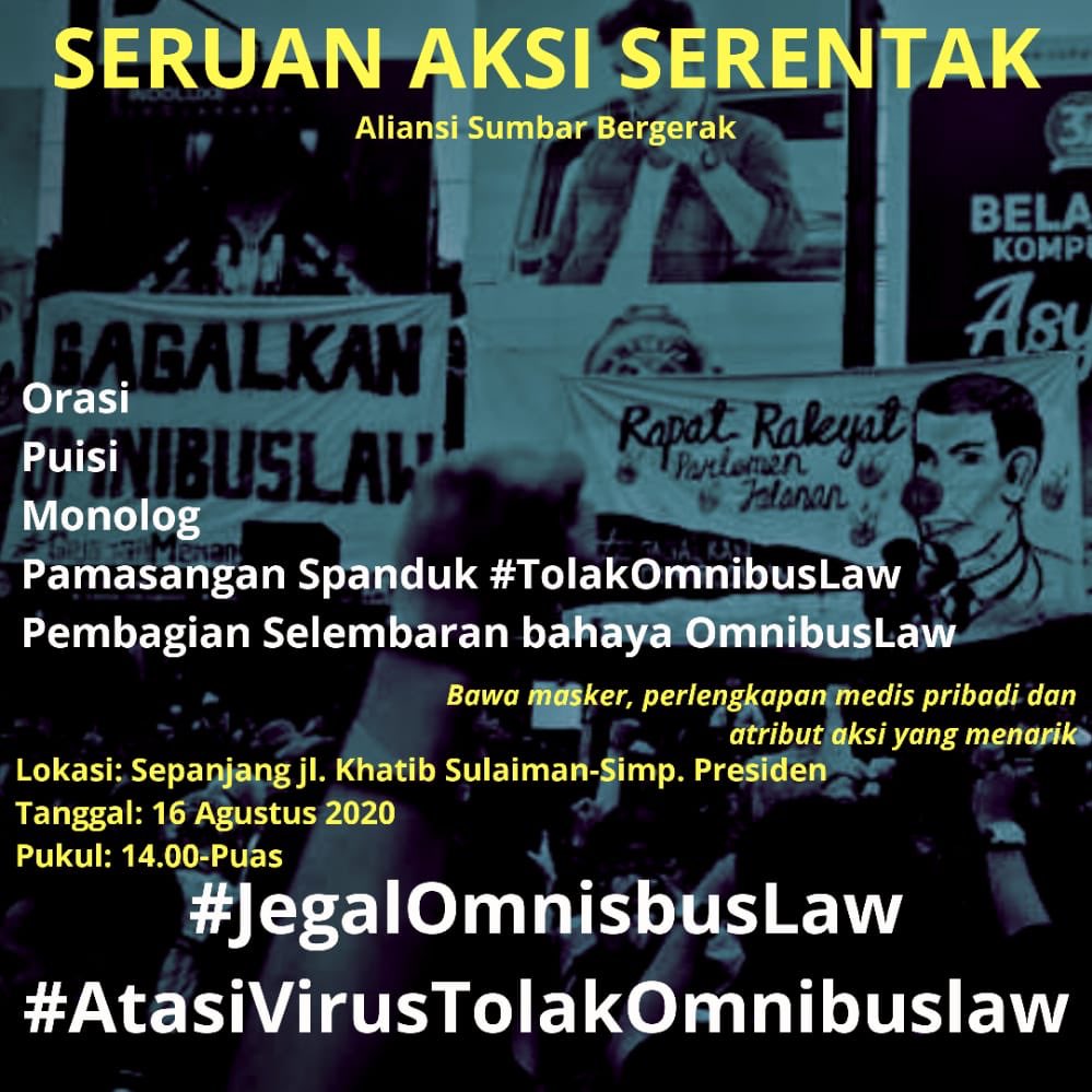 sebar. #TolakOmnibusLaw