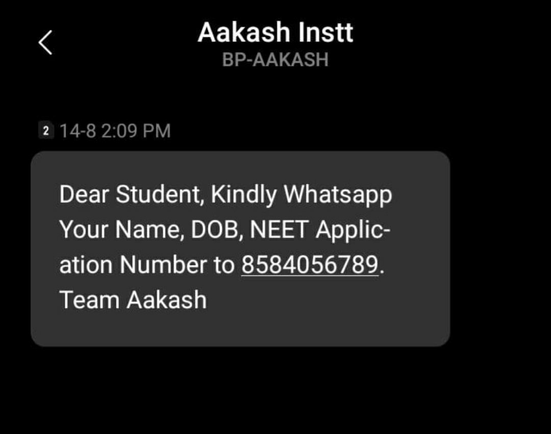 11Petitioners's tweet photo. ◇ Beware ◇

Thousands of students send their screenshots that few coaching institutes asking for their details.

Please don't share your details to anyone. As they hv intention to misuse this details.

Share maximum 
@advocate_alakh @anubha1812 @nidhiindiatv @DG_NTA https://t.co/cJjTBGWGaq