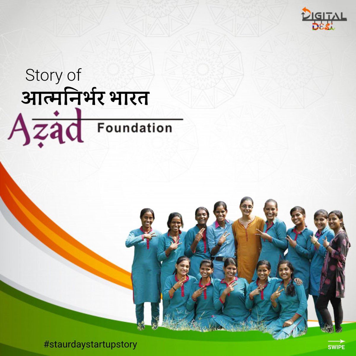 digitaldesi_co's tweet photo. We wish you a very 🇮🇳Happy Independence Day🇮🇳
So today on 74th independence day of India we are bringing up a story of a foundation which is working on women empowerment "AZAD FOUNDATION".
Read our latest blog know their aspirational journey(Check the link in bio)
.
.
.
.
#India https://t.co/Wyi1zkdfGl