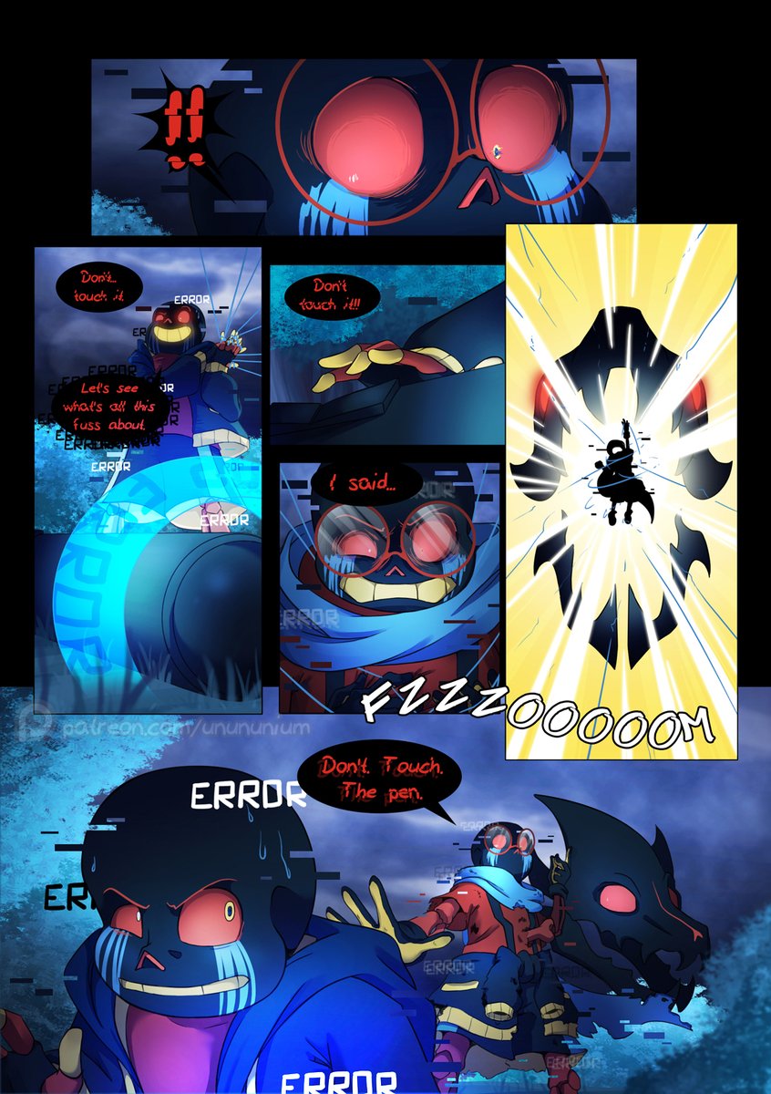 TheUnununium's tweet image. Page 25+26 of #SomewhereElse are here! Did Temp just blaster himself in order to get free? Yes. Yes, he did. Temp is going a bit nuts, if you haven’t noticed. Enjoy!