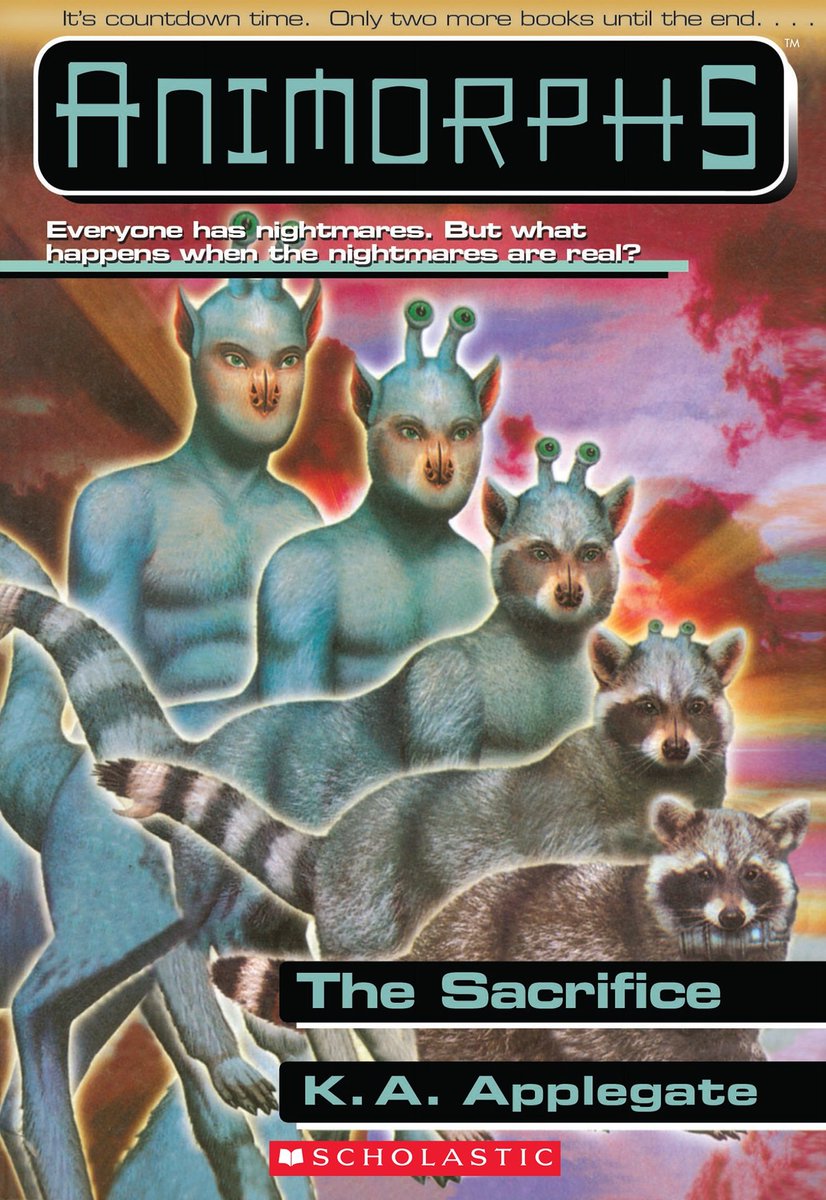  #animorphs #TheSacrificeAlien deer boy is upset at girl for giving alien tech to evil slug aliens. He contacts home planet& considers abandoning loyalty to humans.Him & his gang nab some nukes,gta a train and blow up slugs' base. He forgives girl. Slugs are pissed. Shit got real