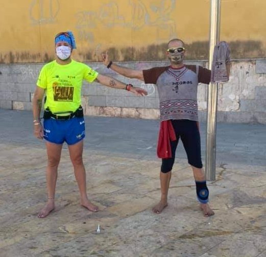 Salida de esta mañana,de Cieza a Blanca, y de Blanca a Cieza,la vuelta, acompañando al gran Jose Luis Nortes Villa "Ninja" en su reto,Molina de Segura-Cieza en homenaje a las víctimas del covid-19.
#sumando #kmxlainclusion #unasolameta  #victimascovid #nomeabandonesenlacima