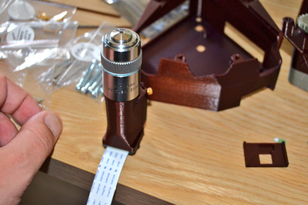 de3dprintman's tweet image. 1/2 The #OpenFlexure project makes microscopy available for everyone and today I started building one of the lab grade versions. The printed parts are printed in @prusament PLA Pearl Mouse and Mystic Brown on the Original #Prusai3MK3S by @josefprusa.