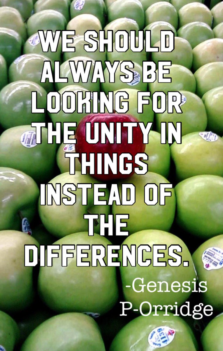 MakeAmericaUnit's tweet image. We should always be looking for the unity in things instead of the differences.-Genesis P-Orridge #MakeAmericaUNITEDAgain🇺🇸