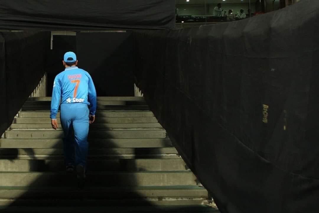 Arunnmattathil's tweet photo. # End of era ### 💔💔💔 miss u MSD https://t.co/Wjw3PKZbHU