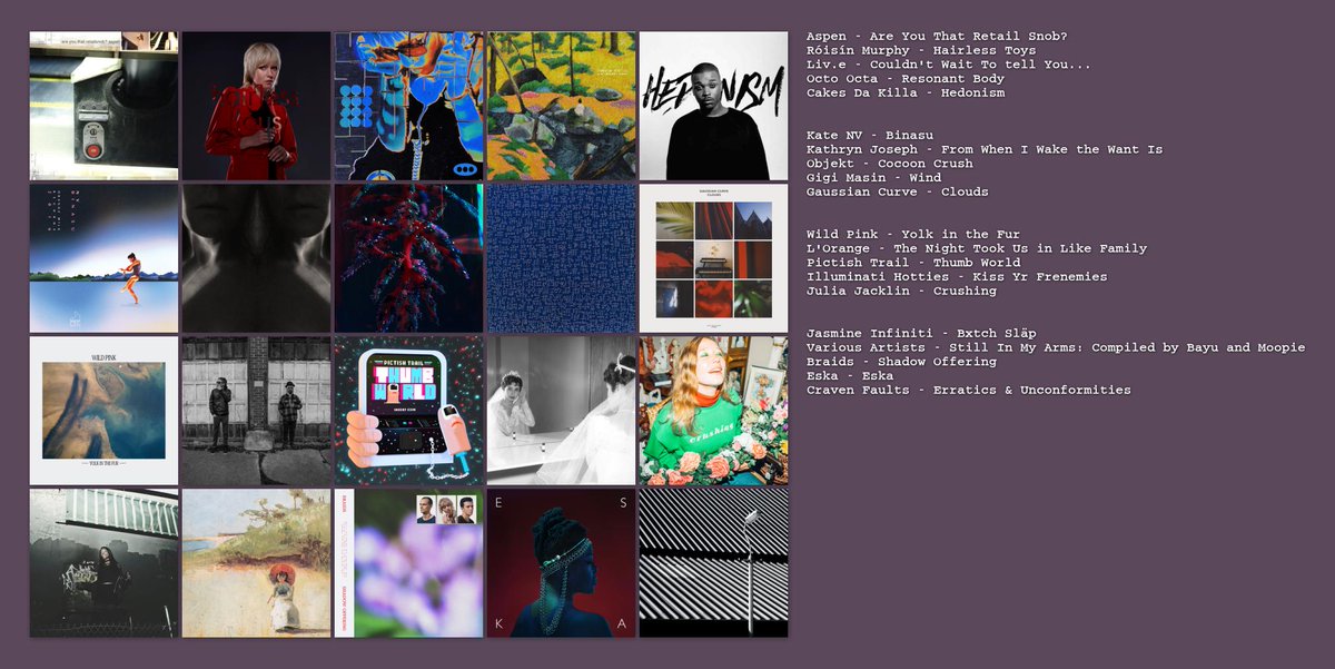 ohayeitsskye's tweet image. What albums would you say deserve more attention? These are some I think are underrated. Some are relatively known but should be huge - and some, like Aspen, are pretty unknown. Got a feature written about that gem that will be out soon...