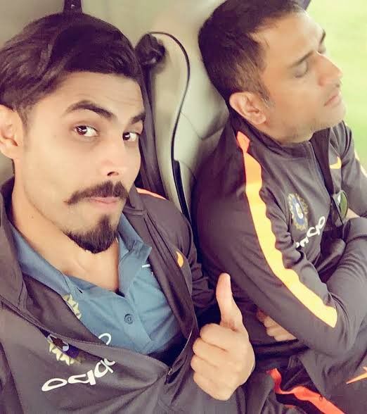 imjadeja's tweet photo. Elder brother, mentor, captain and above all a legend of the game. Learnt so much from you skipper. The game will miss you 💙 #legend https://t.co/T6WnNPp1RH