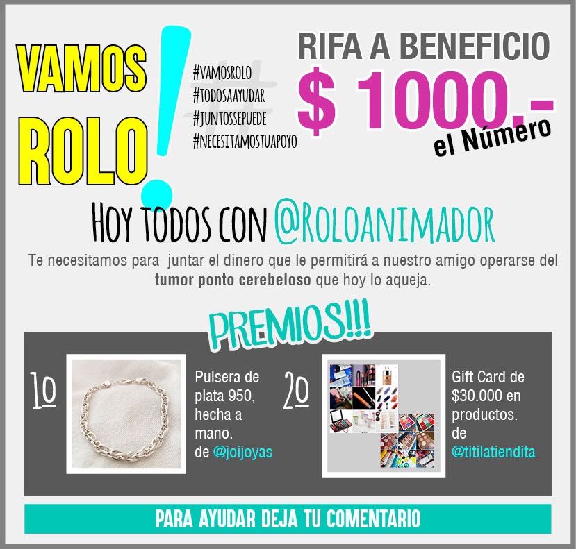 RoloVamos's tweet photo. Partimos con todo! Vamos con la rifa de la solidaridad @RoloVamos para que juntemos todas las lucas que podamos hasta el 1 de septiembre que haremos sorteo por plataforma a definir, tenemos poco tiempo y debemos vender el máximo se números posibles.Usa esta imagen en tus perfiles https://t.co/1IKaSAaCUl