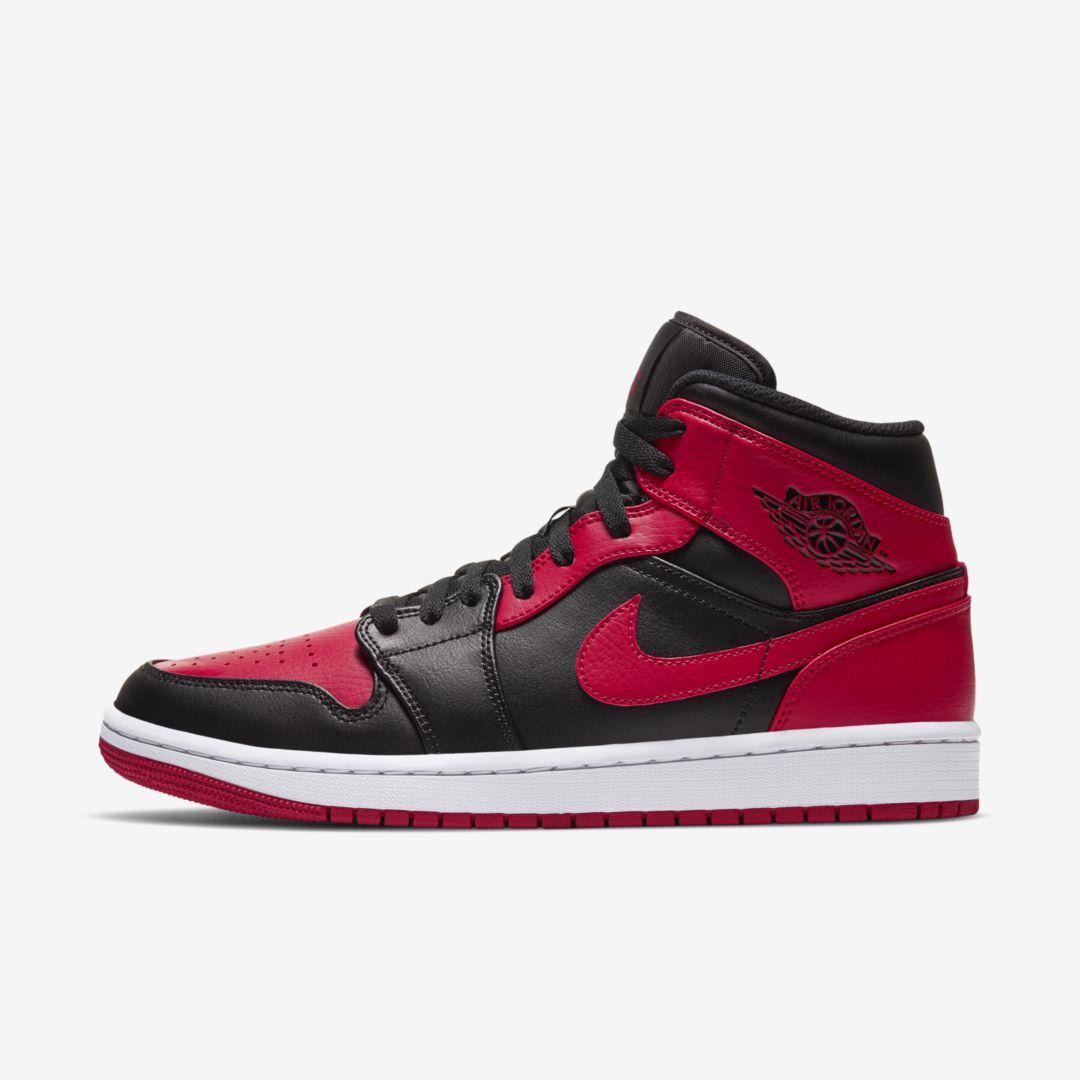 J23app's tweet image. Coming Soon: Jordan 1 Mid "Black/Red"