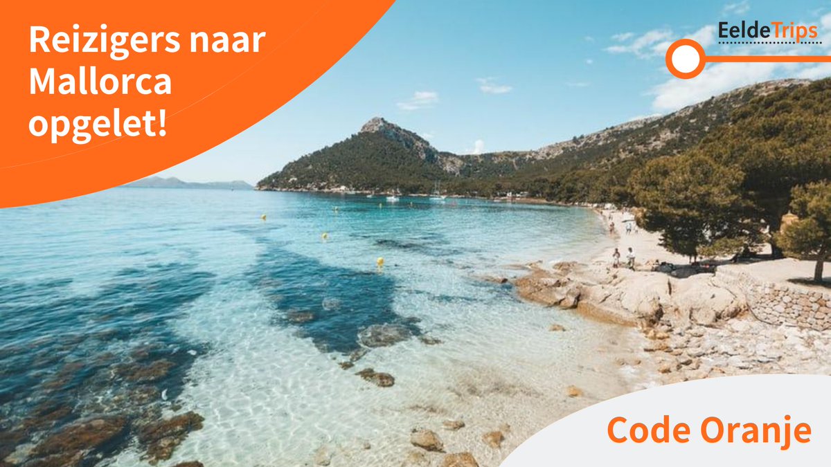 EeldeTrips's tweet photo. Het ministerie van Buitenlandse Zaken heeft besloten om vanaf morgen het eiland Mallorca reisadvies oranje te geven. Dit houdt in dat terugkerende reizigers dringend wordt aangeraden om 14 dagen in quarantaine te blijven.

(1/2) https://t.co/mZv5RZGhvV