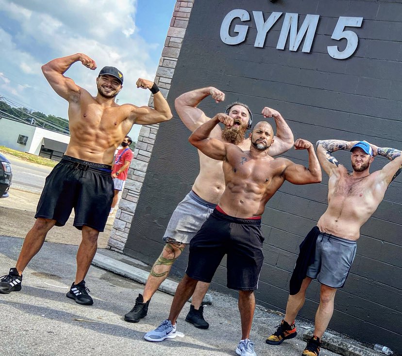 OfficialEGO's tweet photo. #BodSquad at it again!
Day 3 is off to a GREAT start!
Huge thanks to #GYM5 in #Nashville for letting us pick things up & put them down ... repeatedly 💪
#IMPACTonAXSTV https://t.co/U9fJkJ1hn9